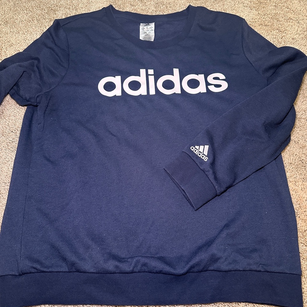 Adidas women’s Crewneck Sweatshirt in Navy Blue